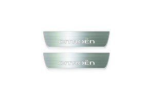 Citroen C4 II 2010-2020 LED Door Sills Illuminated Scuff Citroen Logo Stainless Steel Entry Guards Door Sills Decoin