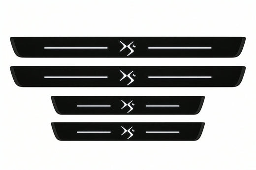 Citroën DS4 B75 2011–2018 — Matte PRO LED Door Sills — DS4 Logo