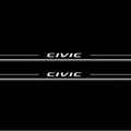 Honda Civic X coupe 2016-2021 LED Door Sills Illuminated Scuff Civic Logo Stainless Steel Entry Guards Door Sills Decoin