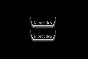 Mercedes CLA W117 Stainless Steel LED Door Sills – Mercedes-Benz Logo