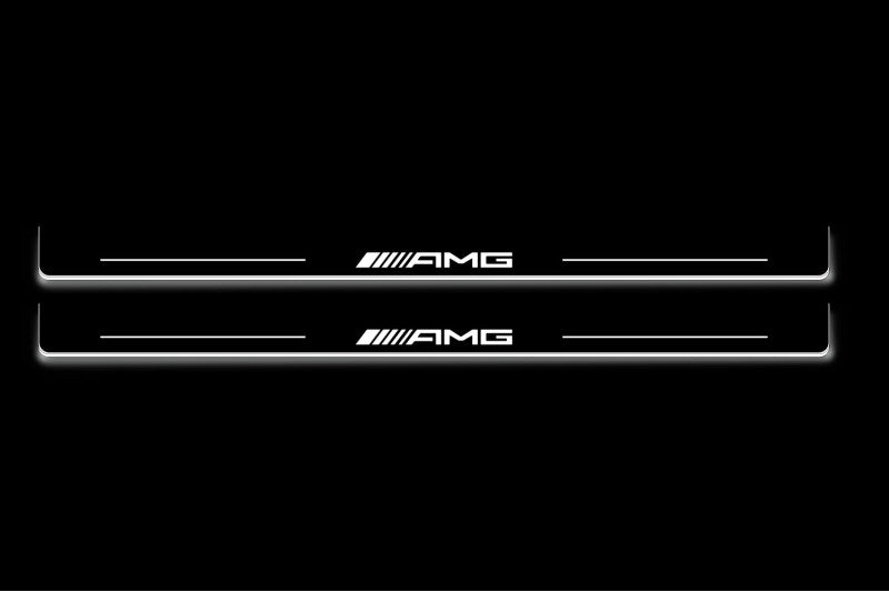 Mercedes-Benz CLK W209 2001+ Stainless Steel LED Door Sills – AMG