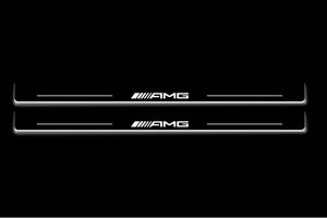 Mercedes-Benz CLK W209 2001+ Stainless Steel LED Door Sills – AMG