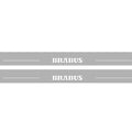 Illuminated LED Door Sill Tread Plates Mercedes CLS II (C218) 2010-2018 With Brabus Logo Mercedes Led Door Sills opdesign