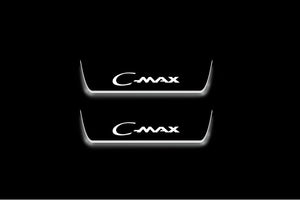Ford C-Max II 2012-2019 LED Door Sills Illuminated Scuff C-Max Logo Stainless Steel Entry Guards Door Sills Decoin