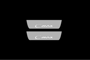 Ford C-Max I 2003-2012 LED Door Sills Illuminated Scuff C-Max Logo Stainless Steel Entry Guards Door Sills Decoin