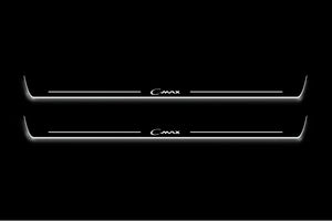 Ford C-Max I 2003-2012 LED Door Sills Illuminated Scuff C-Max Logo Stainless Steel Entry Guards Door Sills Decoin