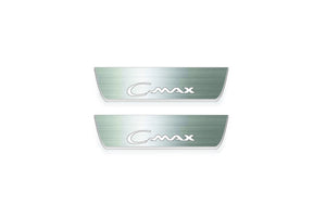 Ford C-Max I 2003-2012 LED Door Sills Illuminated Scuff C-Max Logo Stainless Steel Entry Guards Door Sills Decoin
