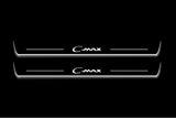 LED door sill plates for Ford C-Max II 2012+ stainless steel with C-Max logo