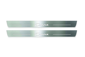 Ford C-Max II 2012-2019 LED Door Sills Illuminated Scuff C-Max Logo Stainless Steel Entry Guards Door Sills Decoin