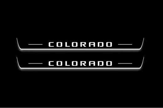 Chevrolet Colorado II GMT 31XX 2015-2023 Stainless Steel LED Door Sills – Colorado Logo