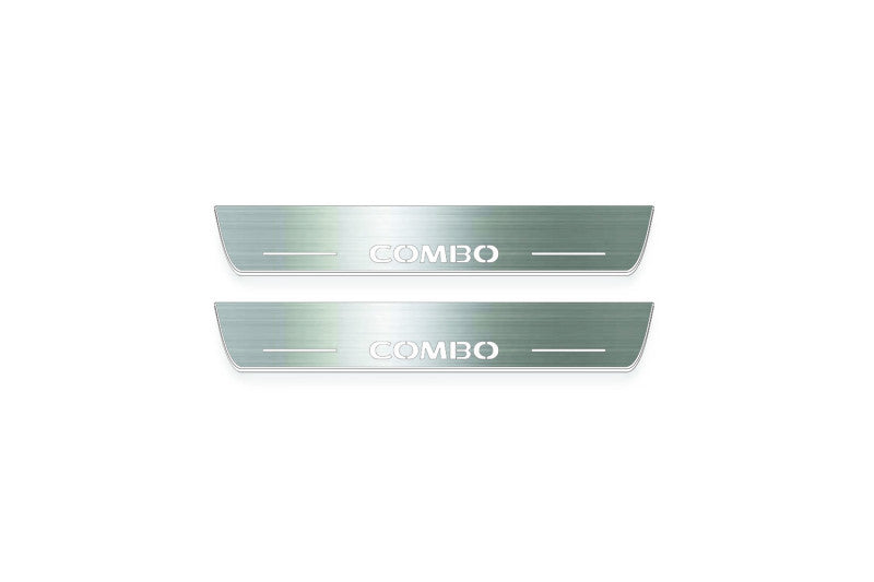 Opel Combo E 2018+ Stainless Steel LED Door Sills – Combo Logo