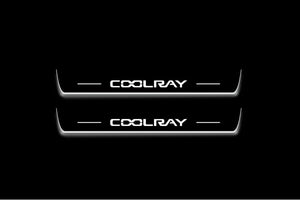 Geely Coolray 2020+ LED Door Sills Illuminated Scuff Coolray Logo Stainless Steel Entry Guards