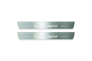 Geely Coolray 2020+ LED Door Sills Illuminated Scuff Coolray Logo Stainless Steel Entry Guards