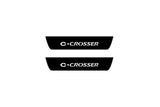 stainless steel illuminated door sill protectors with Citroen C-Crosser 2007+ with C-Crosser logo