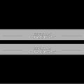 Illuminated LED Door Sill Tread Plates Toyota Corolla Cross 2020+ With Corolla Cross Logo Toyota Led Door Sills decoinfabric