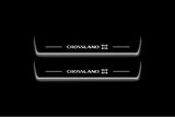Opel Crossland X Stainless Steel LED Door Sills – Crossland X Logo