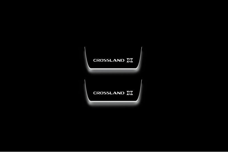 Vauxhall Crossland X Stainless Steel LED Door Sills – Crossland X Logo
