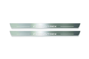 Subaru Crosstrek I Stainless Steel LED Door Sills – Crosstrek Logo