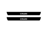 Chevrolet Cruze I 2008+ door sill plates in stainless steel with Cruze logo