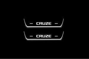 Chevrolet Cruze I 2008-2016 LED Door Sills Illuminated Scuff Cruze Logo Stainless Steel Entry Guards