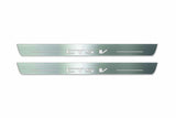 Cadillac CTS II GM325 2007–2014 — CTS V Stainless LED door sills — Front pair, Day stainless finish