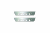 Cadillac CTS II GM325 2007–2014 — CTS V Stainless LED door sills — Rear pair, Day stainless finish