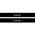 Mazda CX-3 2015-2022 Illuminated Matte Sill Plates with logo CX-3 Mazda Led Door Sills PRO opdesign
