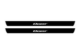 illuminated door sill protectors for Dodge Dart 2013+ with Dart logo