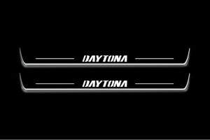 Dodge Charger 2011-2023 LED Door Sills Illuminated Scuff Daytona Logo Stainless Steel Entry Guards Door Sills Decoin