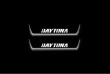 Dodge Charger LD 2011+ LED door sill plates with Daytona logo