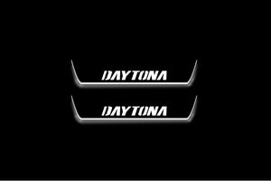 Dodge Charger 2011-2023 LED Door Sills Illuminated Scuff Daytona Logo Stainless Steel Entry Guards Door Sills Decoin