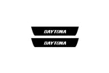illuminated door sill protectors for Dodge Charger LD 2011+ stainless steel with Daytona logo
