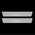 Illuminated LED Door Sill Tread Plates Acura MDX III 2013-2021 With MDX Logo Acura Led Door Sills opdesign