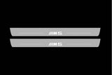 stainless steel LED door sill plates with BMW 5 E61 2007+ with M5 logo