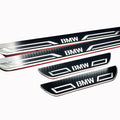 Illuminated LED Door Sill Tread Plates BMW X5 E70 2006-2013 With BMW LINE Logo BMW Led Door Sills opdesign