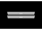 stainless steel LED door sill plates for BMW 5 E61 2007+ with BMW logo