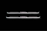 LED door sill plates for Chery Tiggo 8 2018+ stainless steel with Tiggo 8 logo