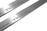 stainless steel LED door sill plates for Chery Tiggo 8 2018+ with Tiggo 8 logo