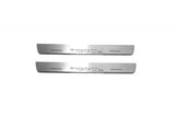 Chery Tiggo 8 2018+ door sill plates in stainless steel with Tiggo 8 logo