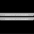 Illuminated LED Door Sill Tread Plates Chrysler Grand Voyager V 2008-2015 With Grand Voyager Logo Chrysler Led Door Sills opdesign