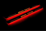 Universal All Years illuminated entry guards in stainless steel with Custom logo