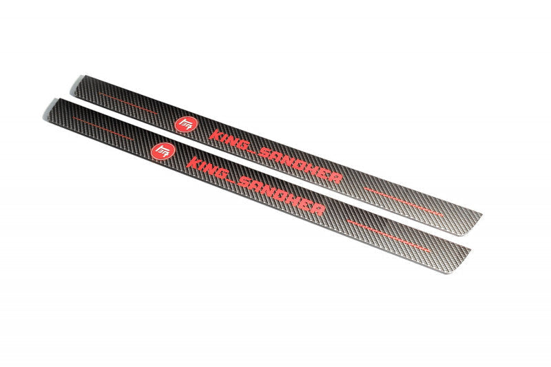 LED door sill plates Universal All Years in stainless steel with Custom logo