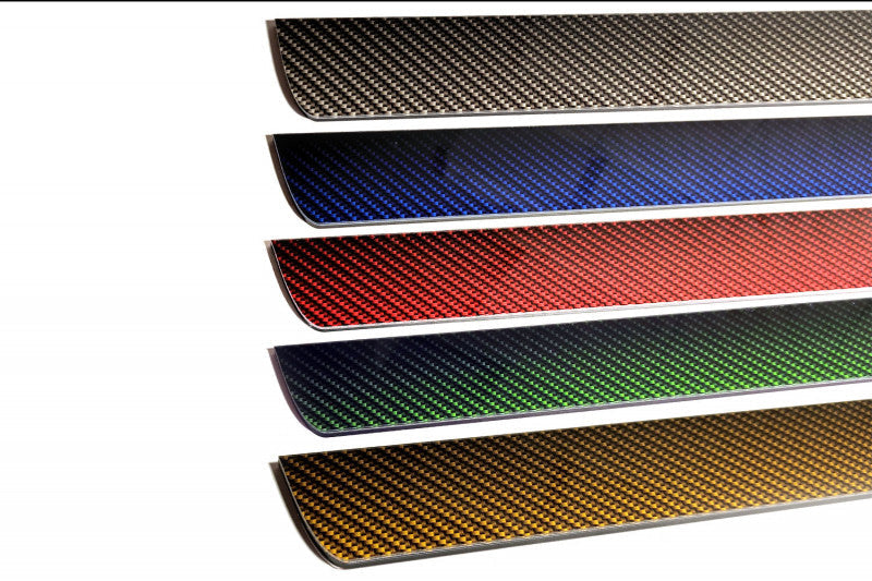 stainless steel LED door sill plates with Universal All Years with Custom logo