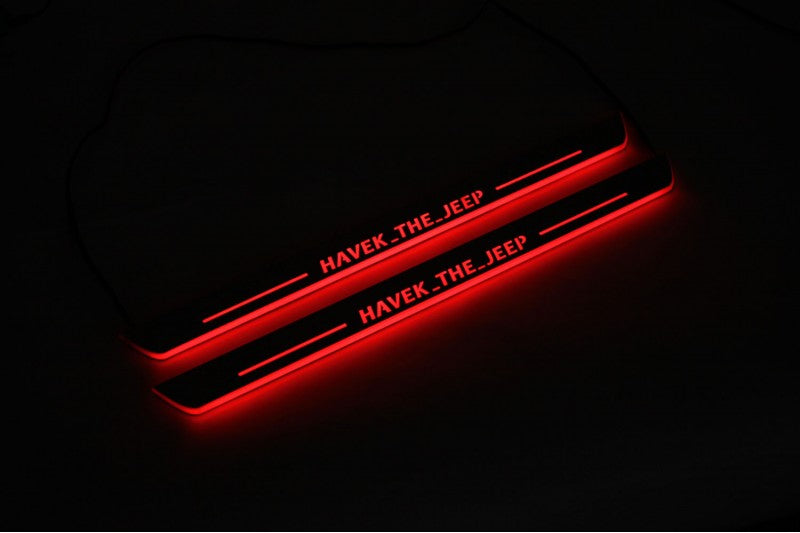 Custom Illuminated Car Door Lights Custom Led Door Sills opdesign