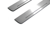 LED door sill plates Daewoo Lanos 1997+ stainless steel with Lanos logo