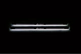Daewoo Lanos 1997+ door sill plates in stainless steel with Lanos logo