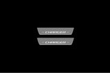 Dodge Charger LD 2011+ stainless steel LED door sill plates with CHARGER logo