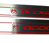 Dodge Charger LD 2023+ LED door sill plates with DODGE logo