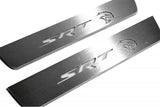 LED door sill plates for Dodge Charger LD 2011+ stainless steel with DODGE logo