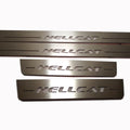 Illuminated LED Door Sill Tread Plates Dodge Charger 2011-2023 With HELLCAT Logo Dodge Led Door Sills opdesign